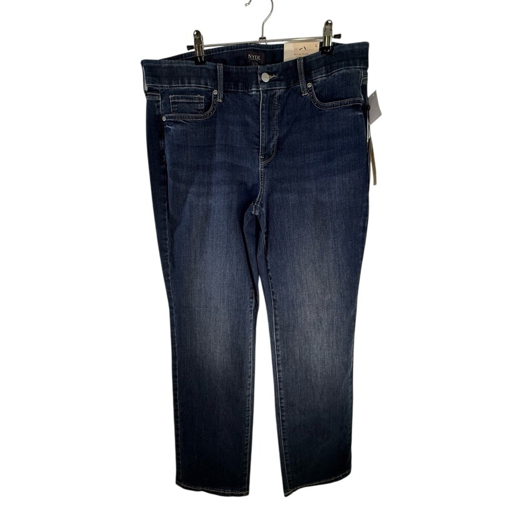 NYDJ NWT Waist Match Jeans Marilyn Straight Cambridge‎ Size L